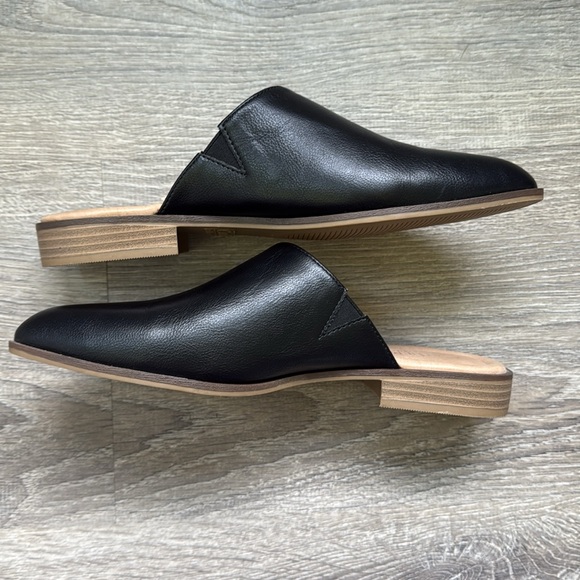 CATHERINE MALANDRINO Black Faux Leather Slip On Asos Mules - Picture 5 of 7